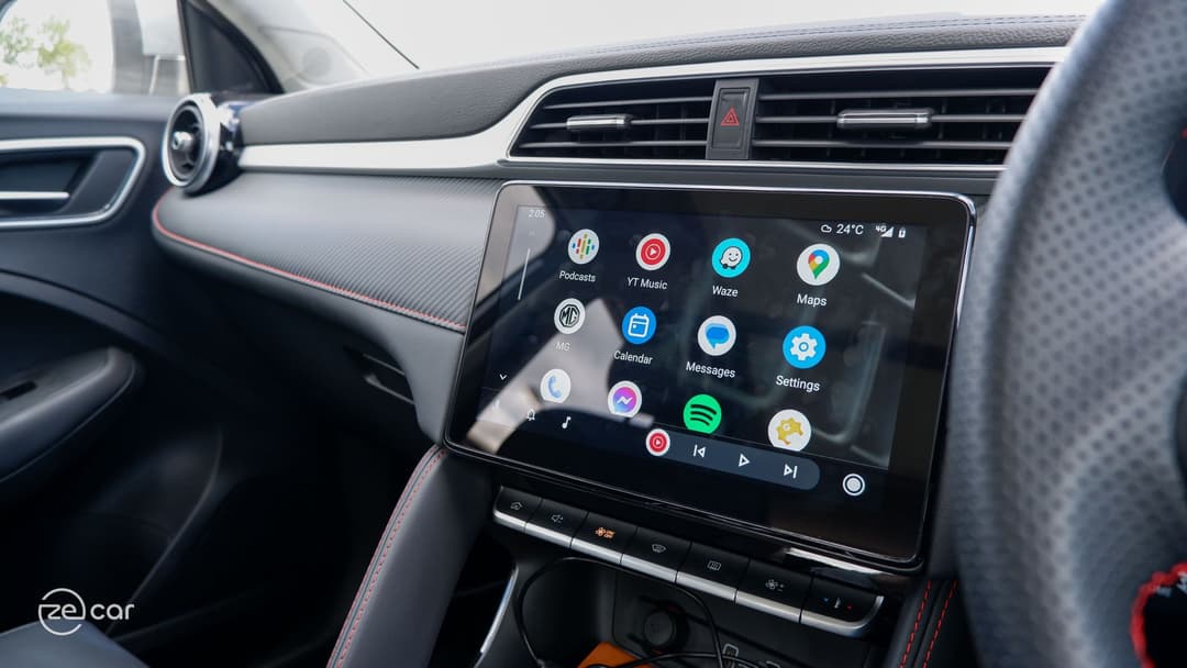 MG ZS EV Android Auto