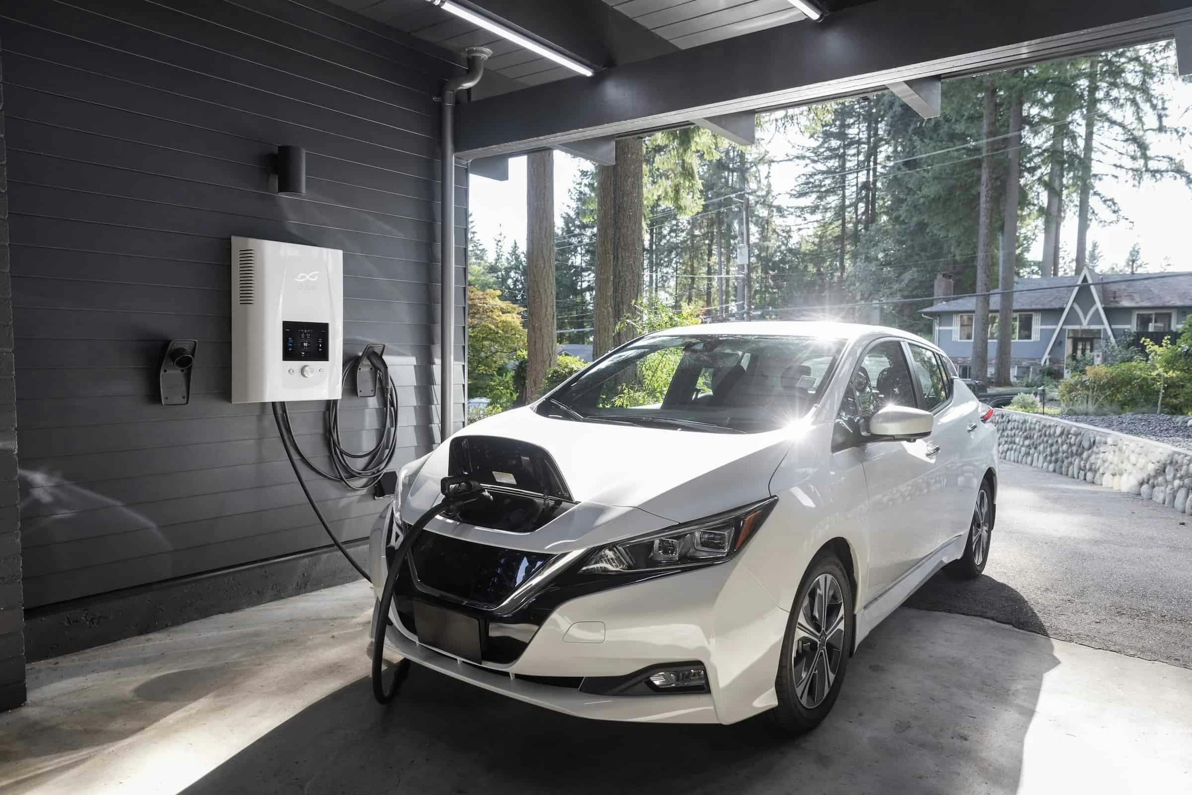 Nissan Leaf charging at home