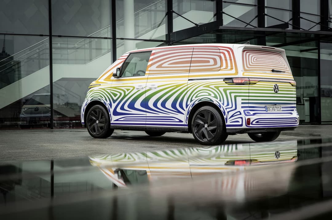 Volkswagen ID.Buzz electric van rear Volkswagen ID.Buzz electric van rear