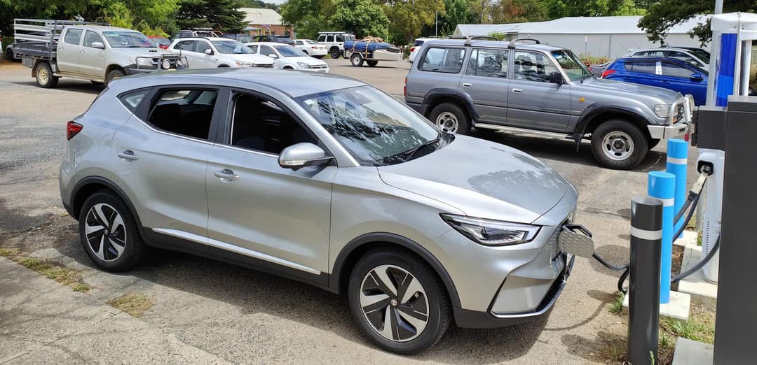 MG ZS EV charging at NRMA Yass in 2022 MG ZS EV charging at NRMA Yass in 2022