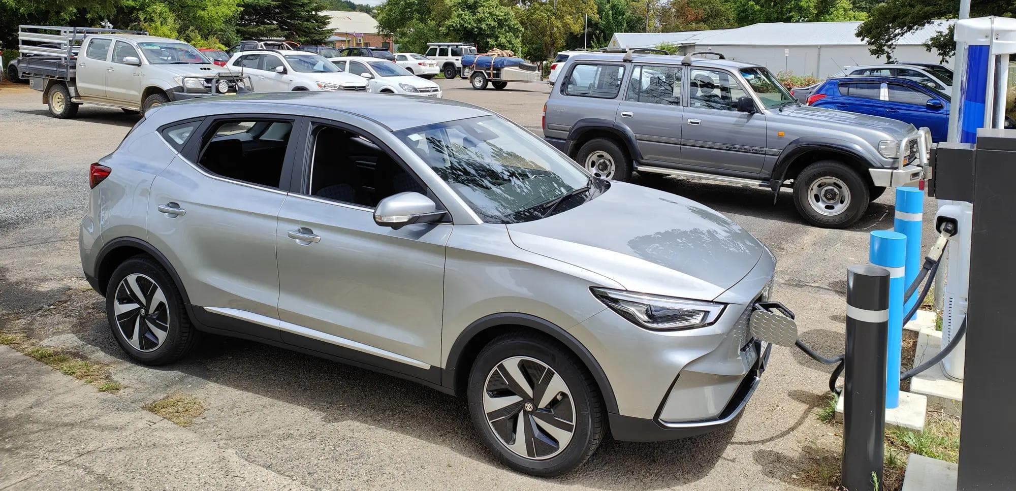 MG ZS EV charging at NRMA Yass in 2022 MG ZS EV charging at NRMA Yass in 2022