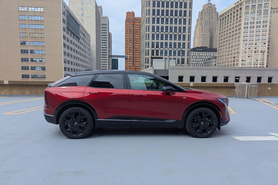 Cadillac Optiq dual motor all-wheel drive electric SUV demonstrating performance capabilities with 224 kilowatt power output Cadillac Optiq dual motor all-wheel drive electric SUV demonstrating performance capabilities with 224 kilowatt power output