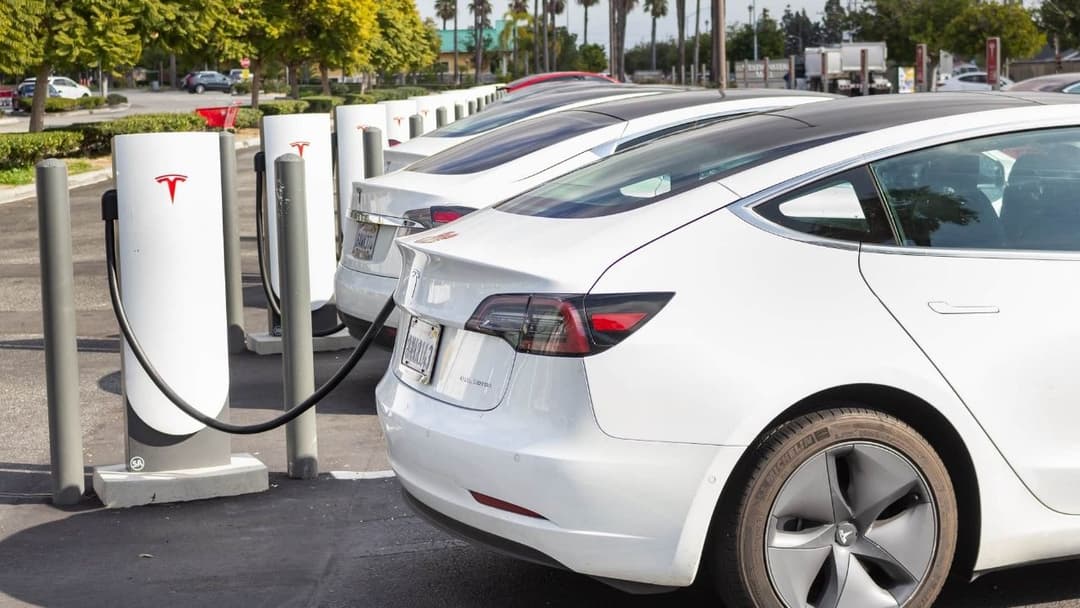tesla model 3 charging at station tesla model 3 charging at station