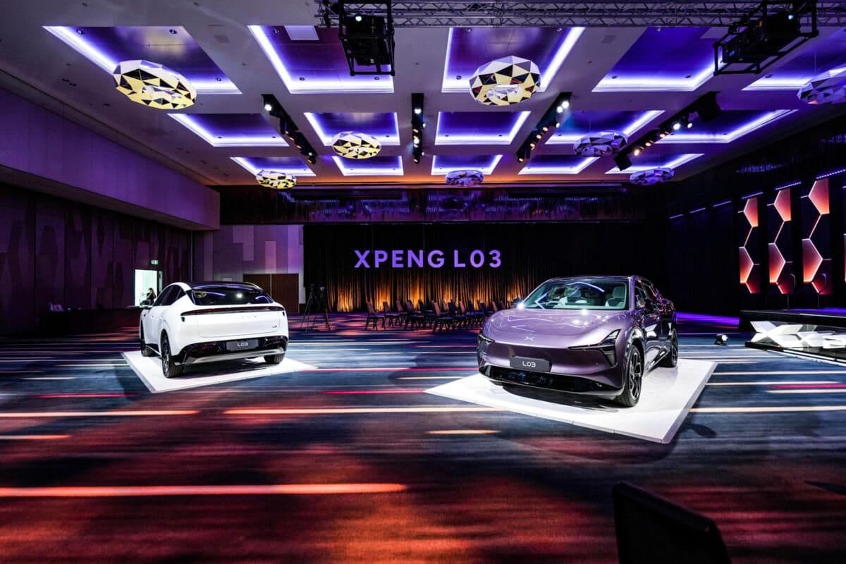 XPeng L03 on display at its Australian media reveal XPeng L03 on display at its Australian media reveal