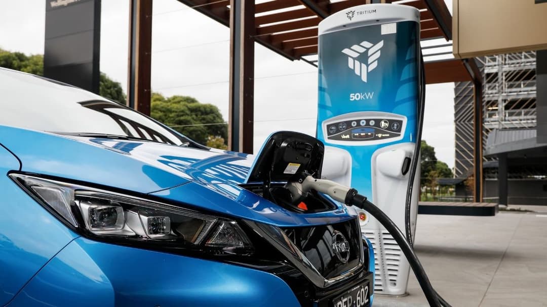 Nissan Leaf using Tritium charger Nissan Leaf using Tritium charger