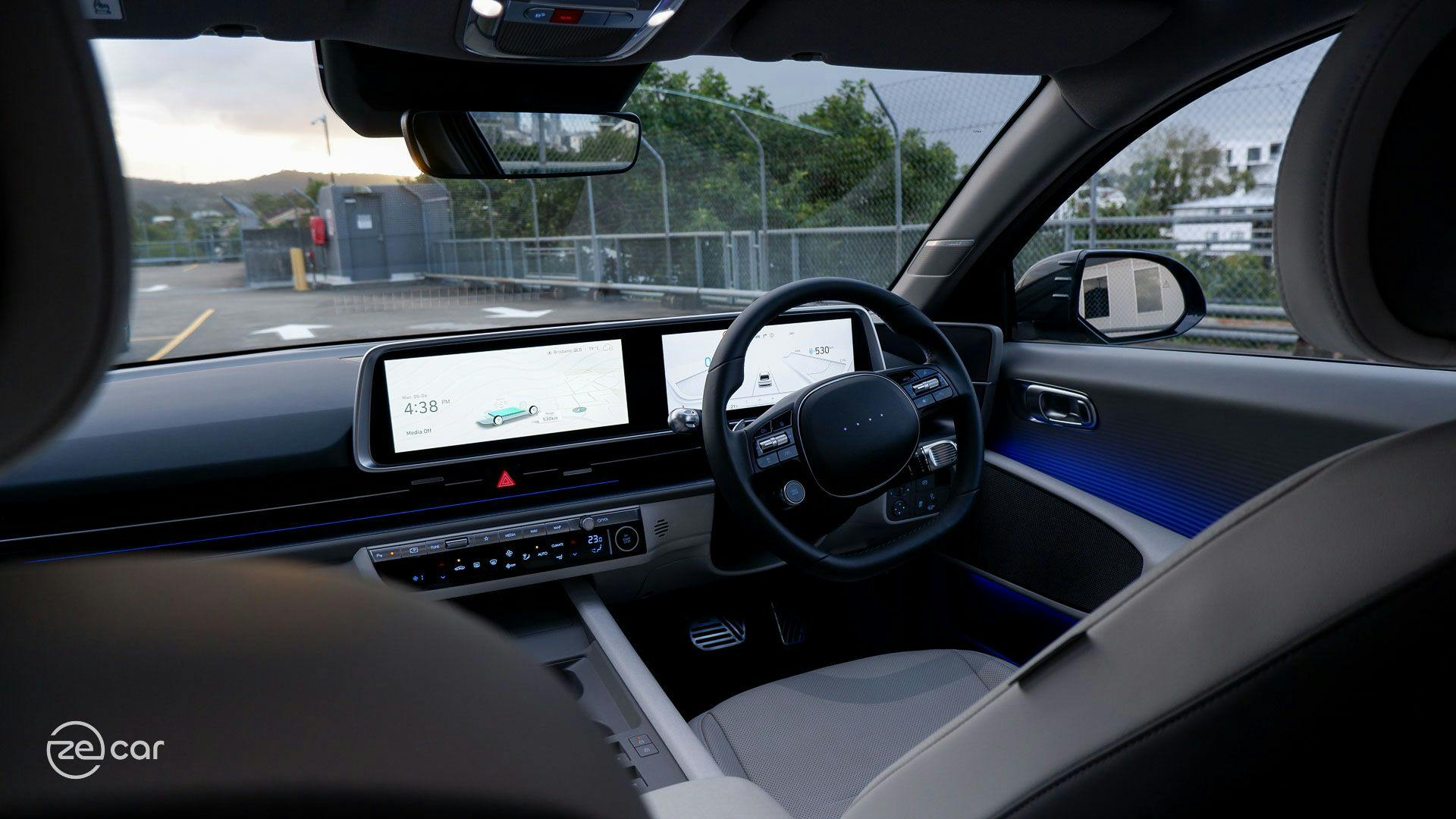 Hyundai Ioniq 6 interior dashboard view
