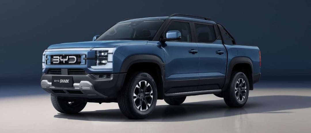 BYD shark three quarter view BYD shark three quarter view