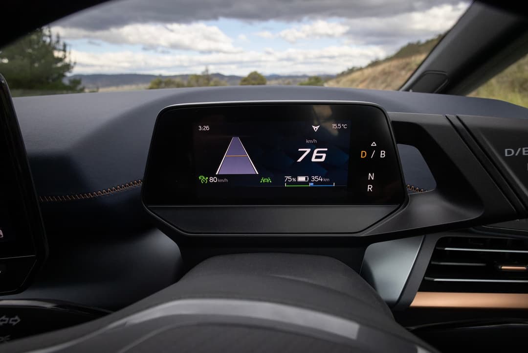 Cupra Born driver instrument cluster display Cupra Born driver instrument cluster display