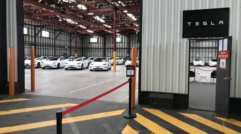 Tesla delivery center in Australia Tesla delivery center in Australia