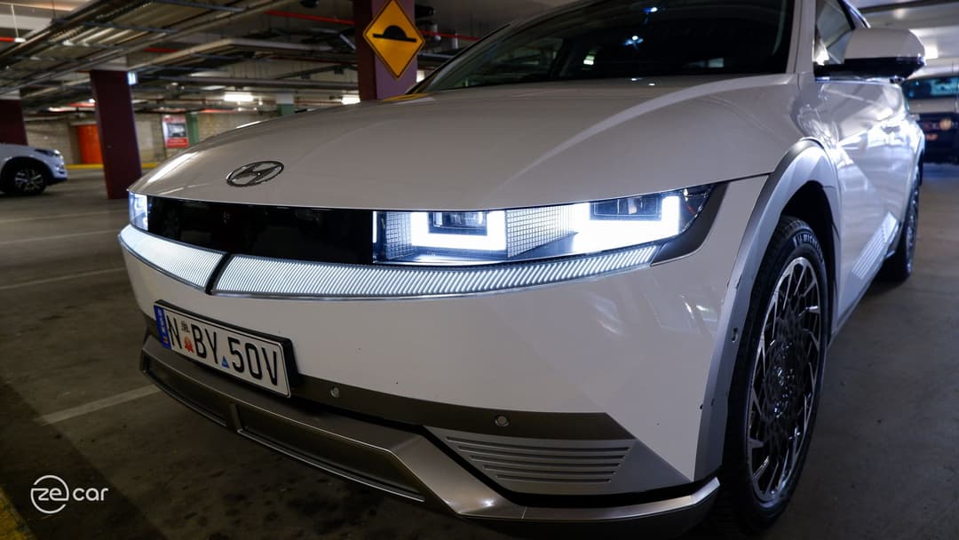 Hyundai Ioniq 5 front light and interior