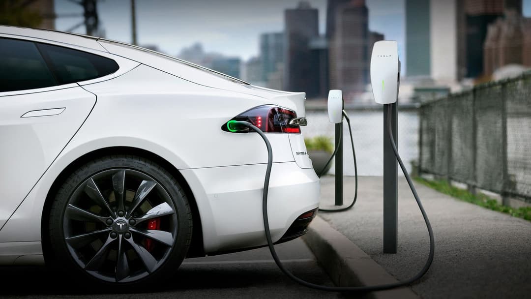 Tesla AC Destination Charger (left) and Tesla DC Supercharger (right)