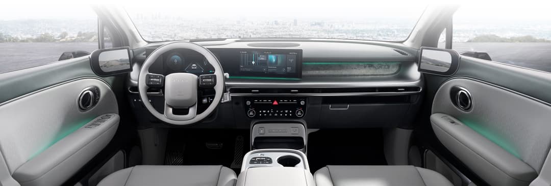 Hyundai Ioniq 9 interior infotainment Hyundai Ioniq 9 interior infotainment