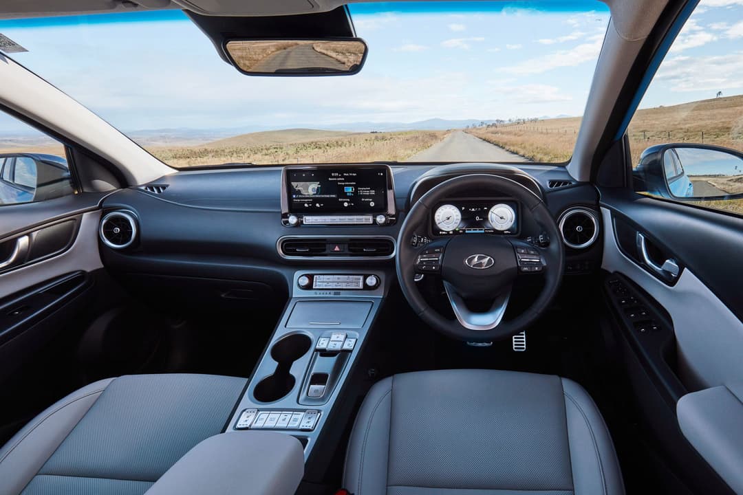 2022 Hyundai Kona Electric black/grey interior 2022 Hyundai Kona Electric black/grey interior