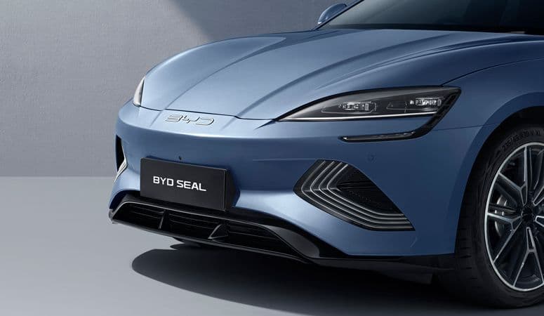 BYD Seal Light Blue colour and glass roof