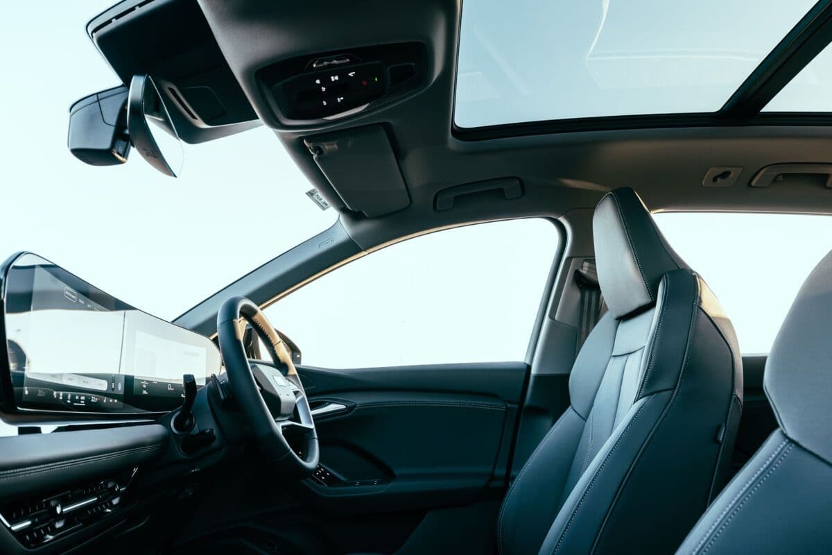 Audi Q6 e-tron interior with sport seats and digital cockpit displays Audi Q6 e-tron interior with sport seats and digital cockpit displays