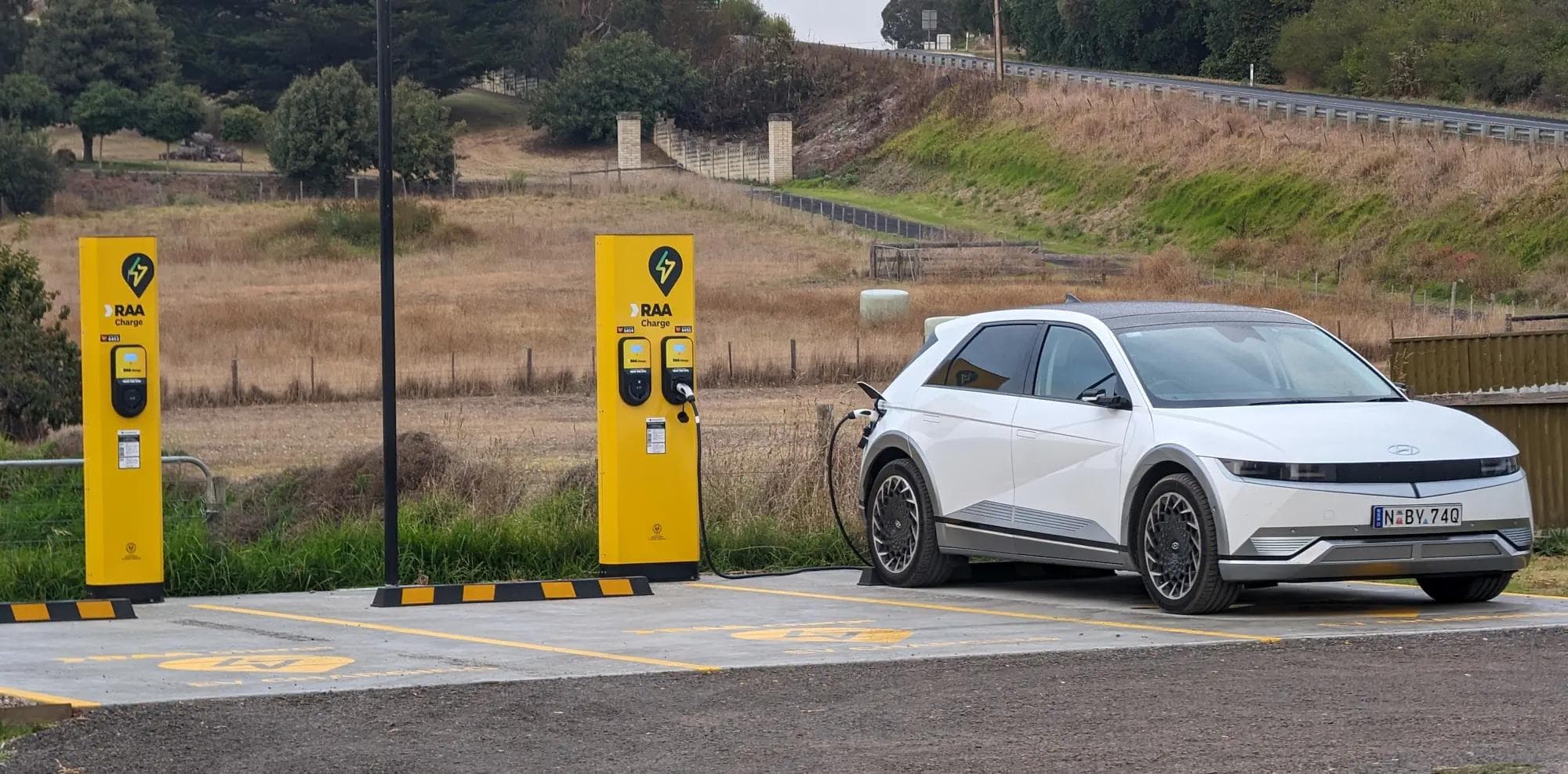 RAA 7kW chargers at Pine Country Caravan Park, Mount Gambier RAA 7kW chargers at Pine Country Caravan Park, Mount Gambier