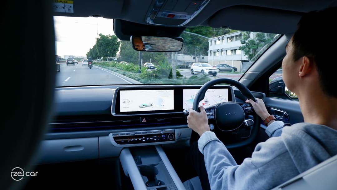 Hyundai Ioniq 6 driving and seats