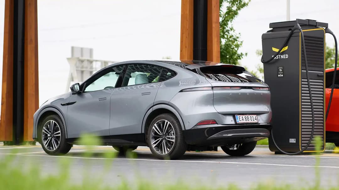 XPENG G6 at charging station  XPENG G6 at charging station