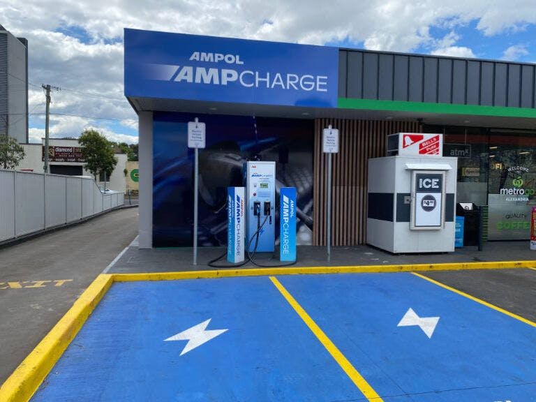 Ampol Ampcharge charging station