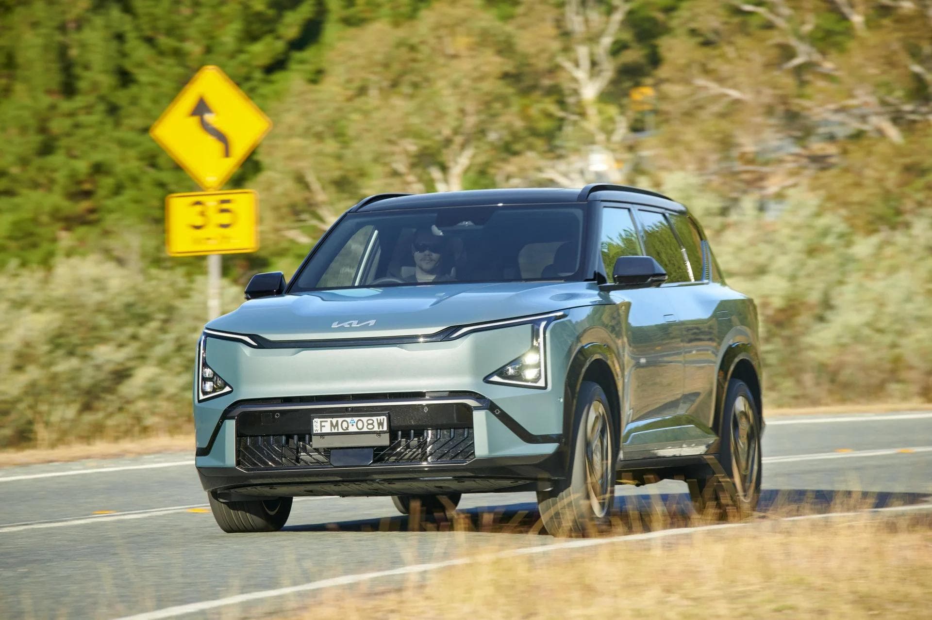 Kia EV5 on the road Kia EV5 on the road