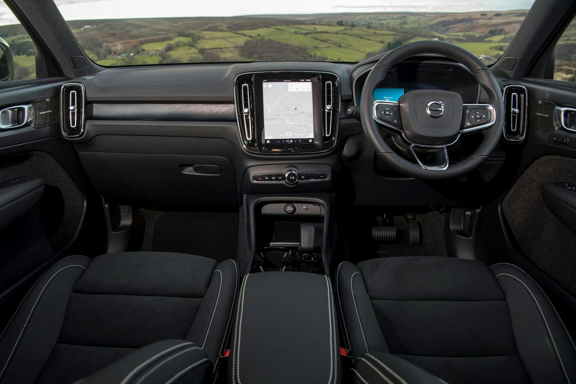 Volvo XC40 Recharge interior front dashboard