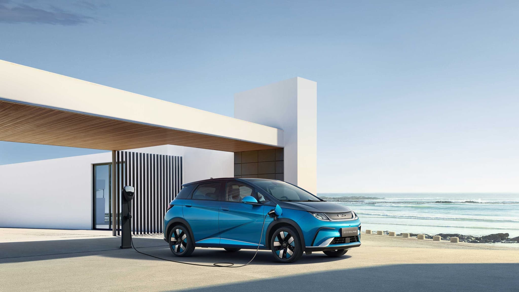 BYD Dolphin at Charging Station BYD Dolphin at Charging Station