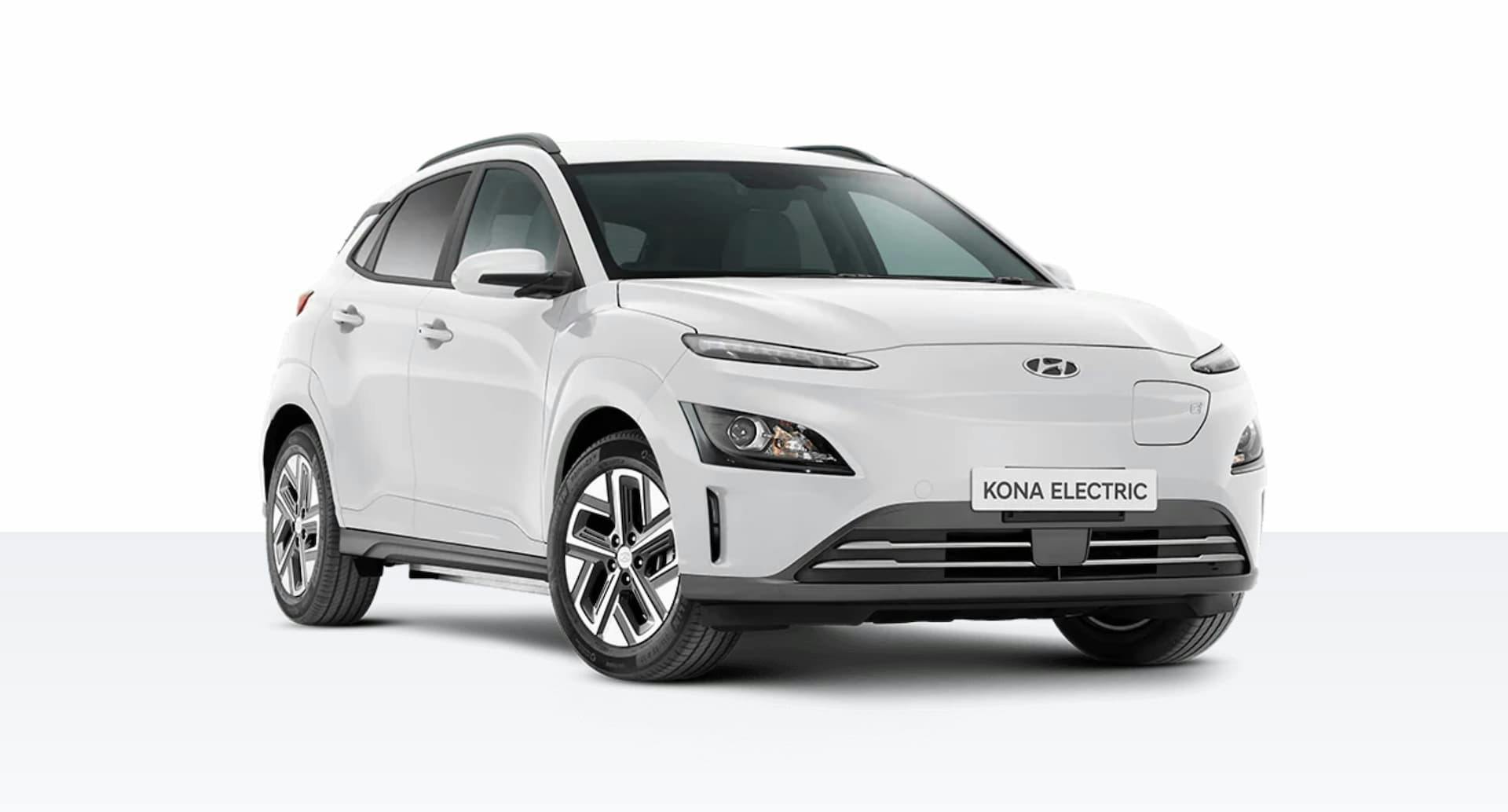 White Hyundai Kona Electric Elite
