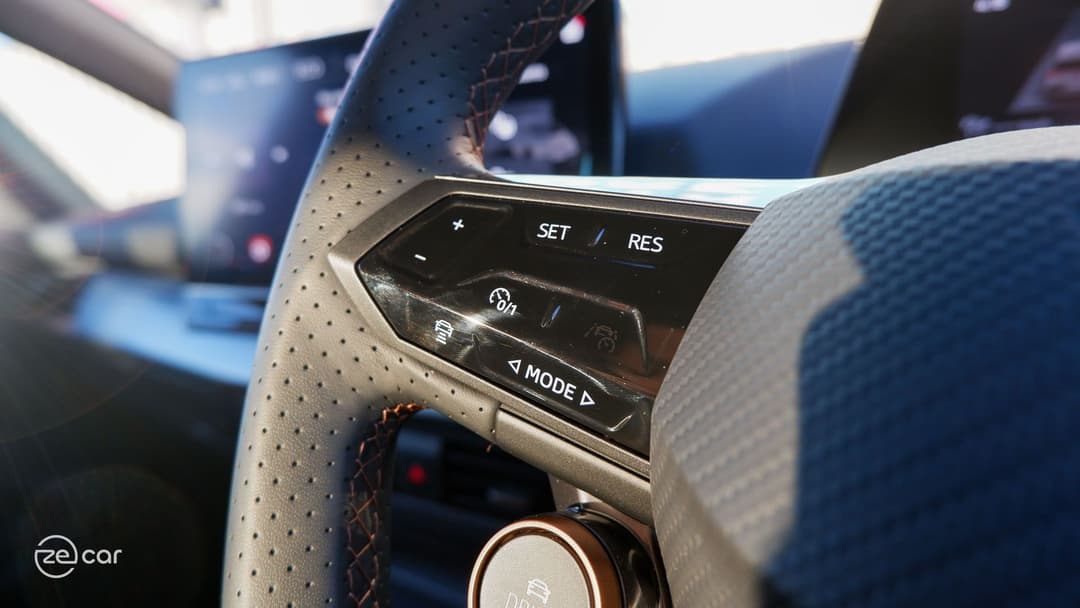Cupra Born safety controls and lights