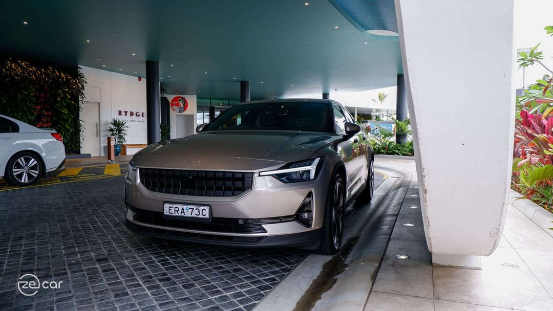 Polestar 2 exterior and seats