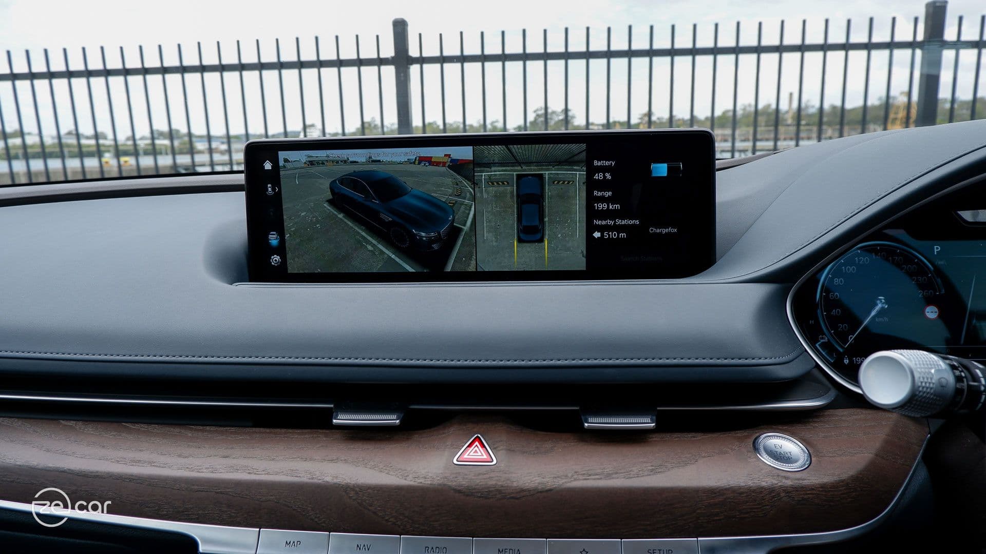 Genesis Electrified G80 360-degree surround view camera Genesis Electrified G80 360-degree surround view camera