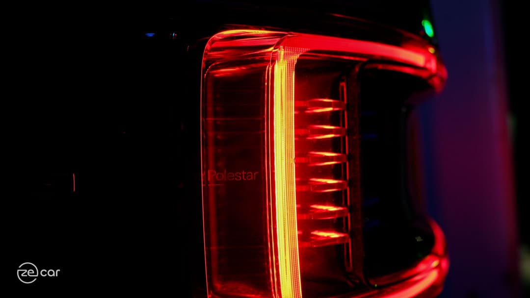 Polestar 2 tail-light and boot well
