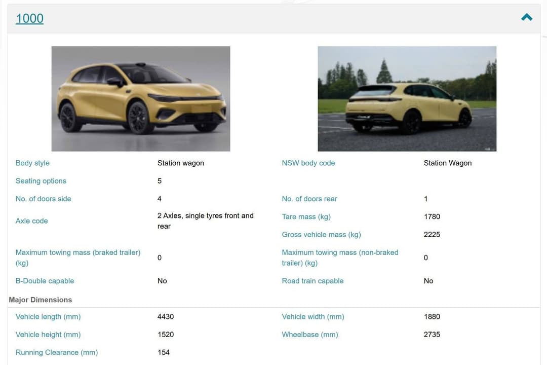 Leapmotor B05 ADR approval Leapmotor B05 ADR approval