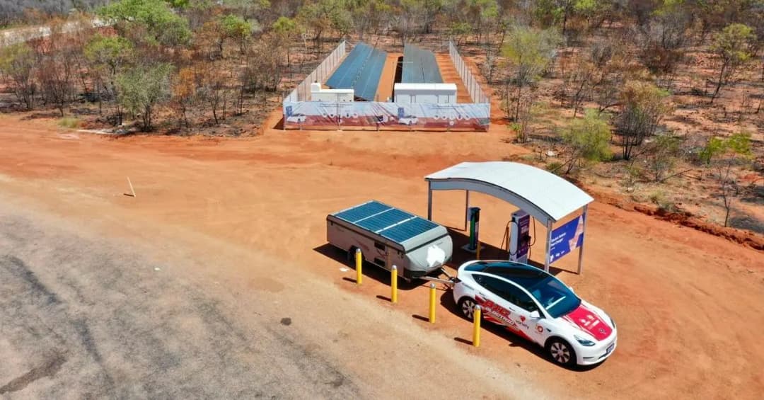 Australian outback charging station Australian outback charging station