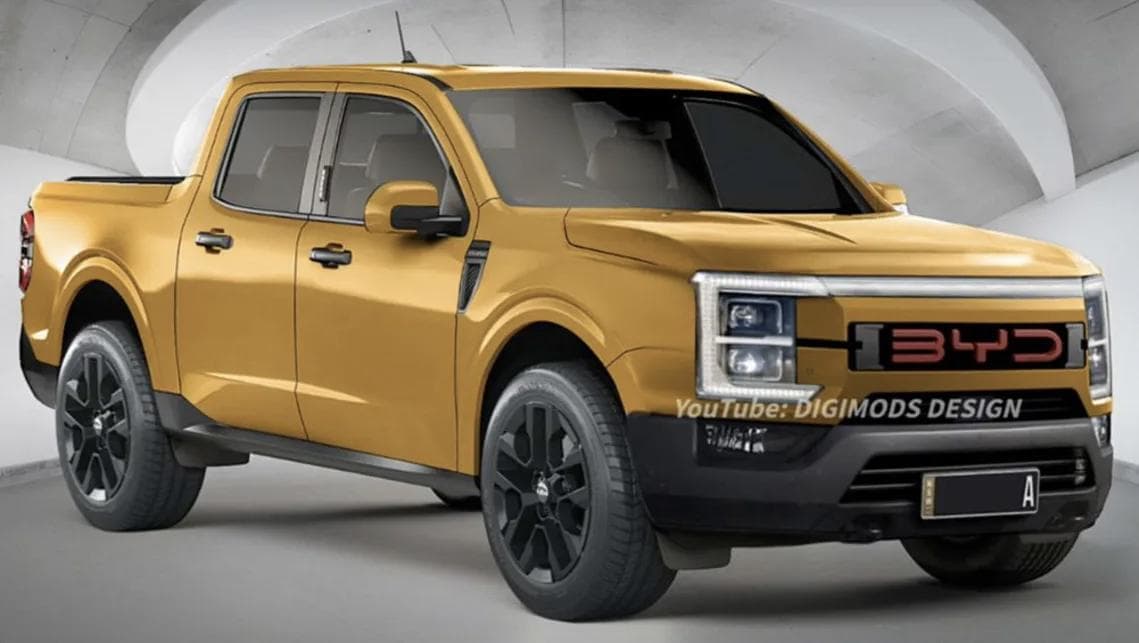 BYD Electric Ute Rendered Image BYD Electric Ute Rendered Image