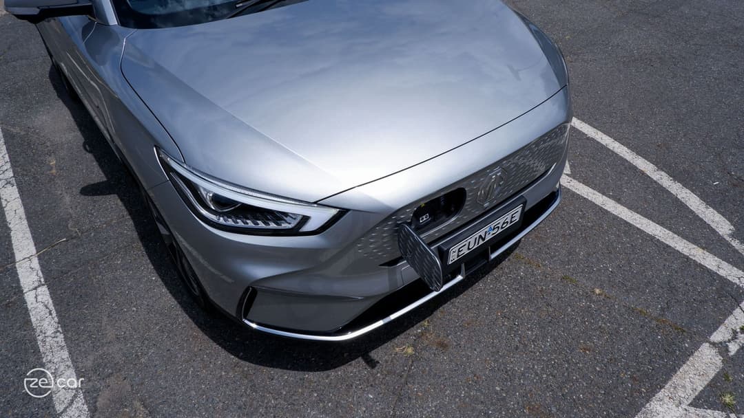 MG ZS EV front-left charging port