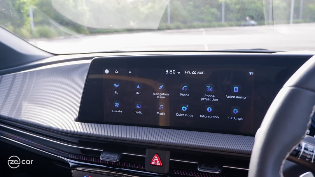 Kia EV6 GT-Line infotainment system apps screen Kia EV6 GT-Line infotainment system apps screen