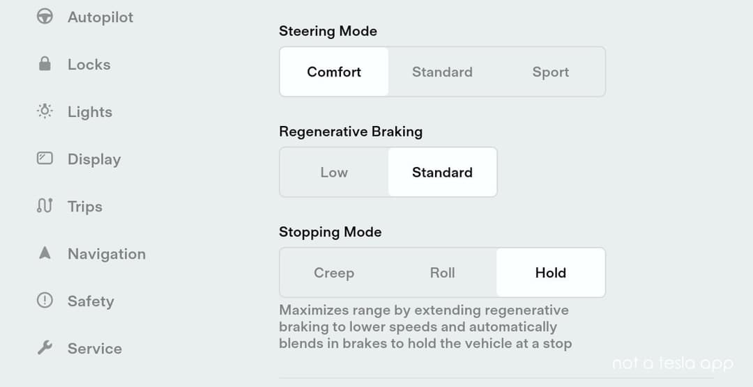 tesla regen setting tesla regen setting