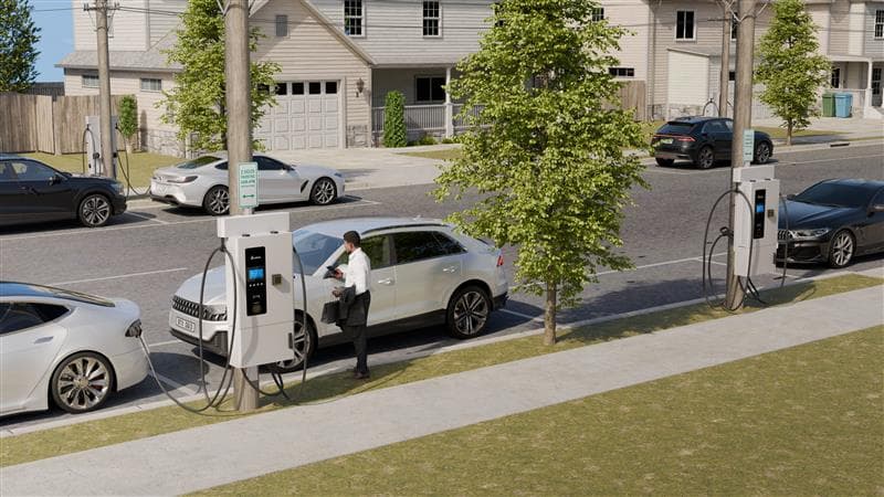 Delta pole mounted EV charger Delta pole mounted EV charger