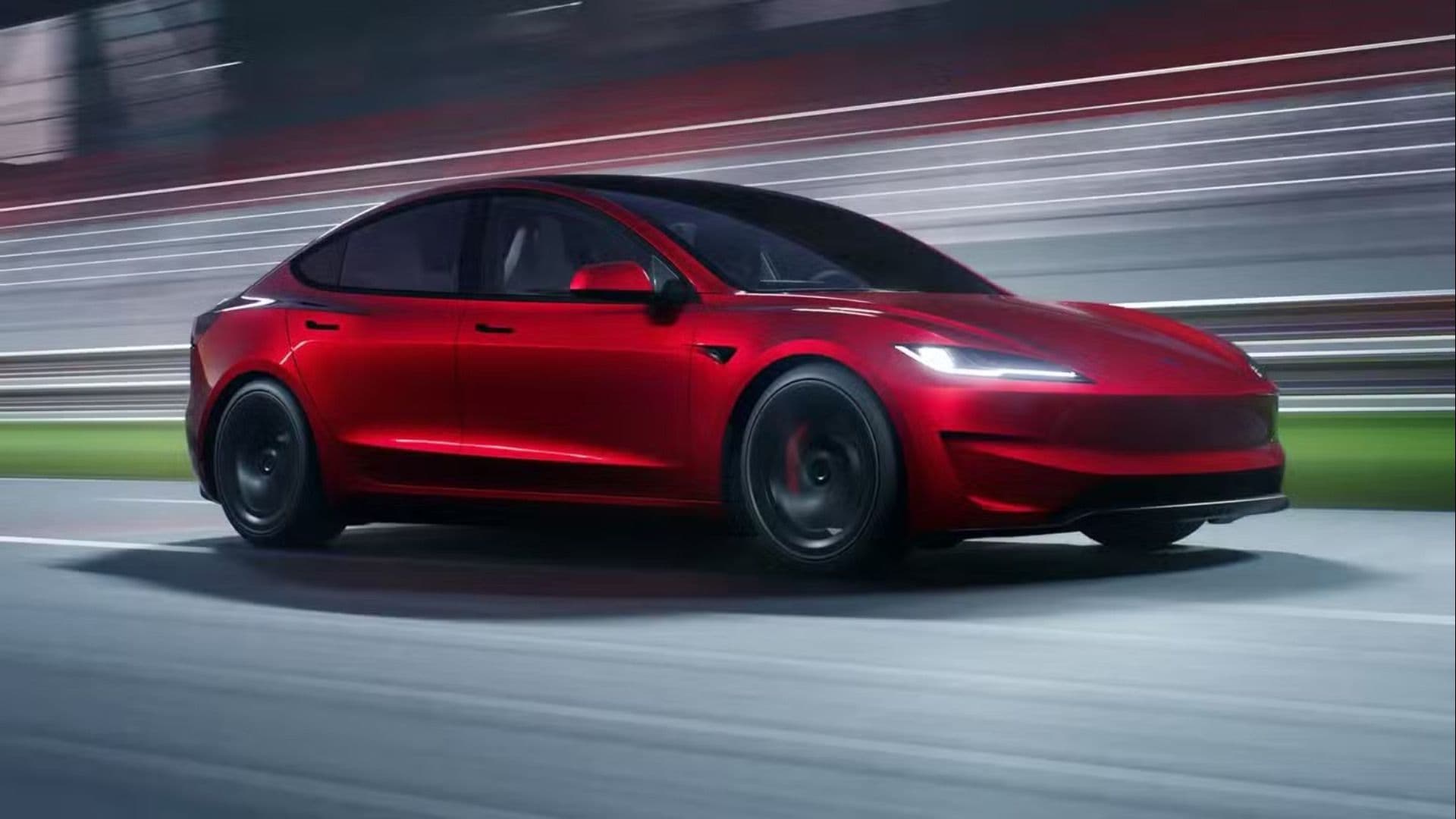 tesla model 3 performance red tesla model 3 performance red