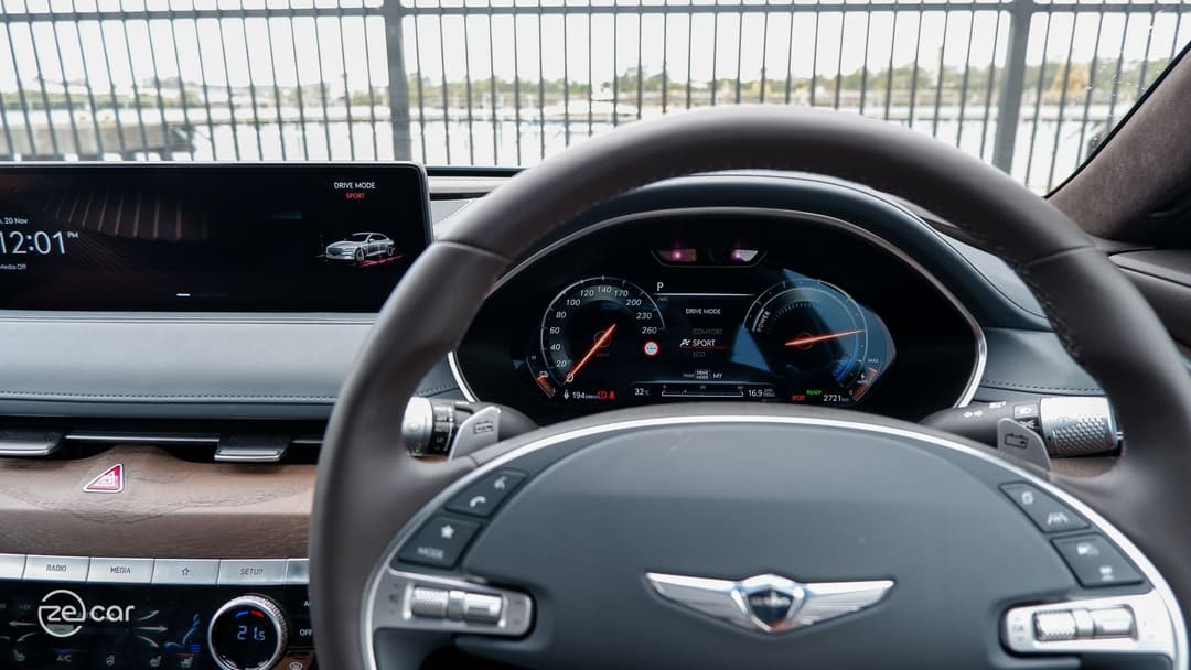 Genesis Electrified G80 driving and sport mode