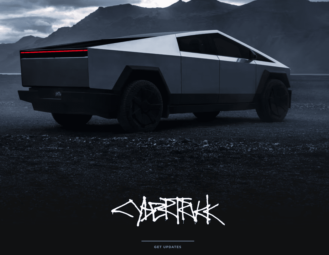 Tesla Cybetruck page Tesla Cybetruck page