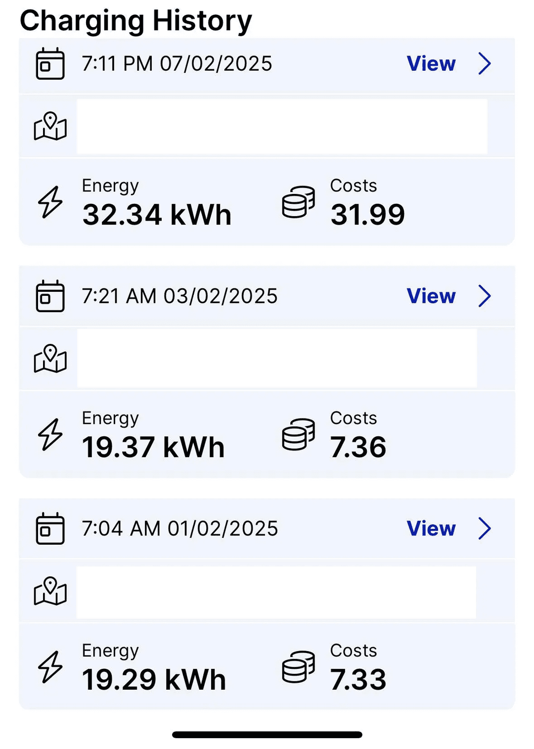 AGL AC EV Charger receipts AGL AC EV Charger receipts