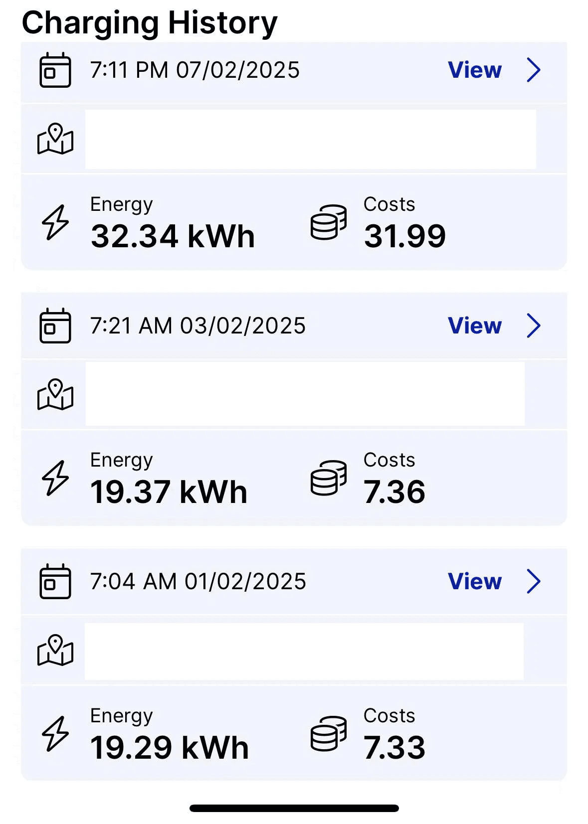 AGL AC EV Charger receipts AGL AC EV Charger receipts