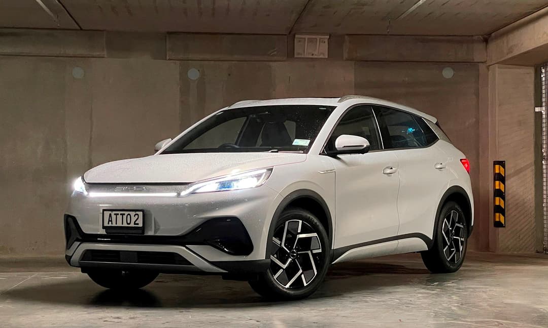 Grey BYD Atto 3 electric SUV Grey BYD Atto 3 electric SUV
