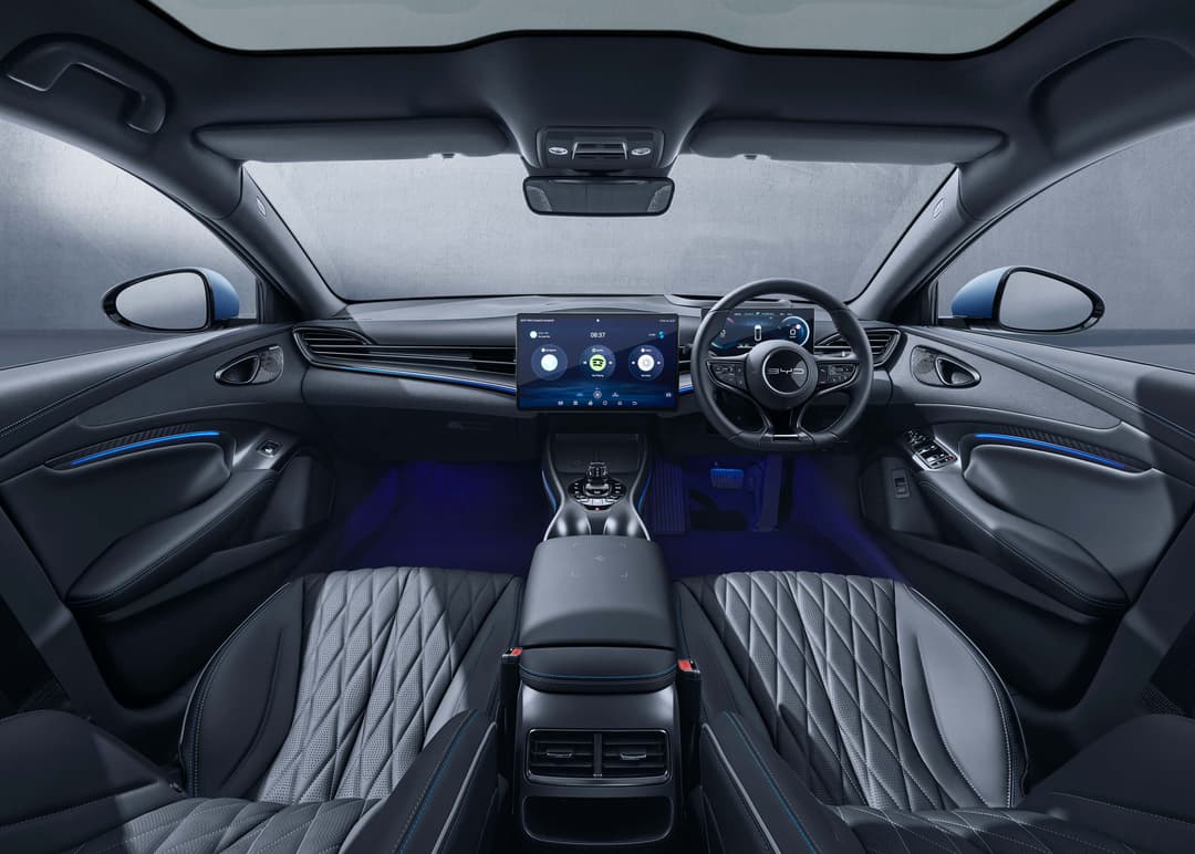 BYD Seal Light Blue colour and glass roof