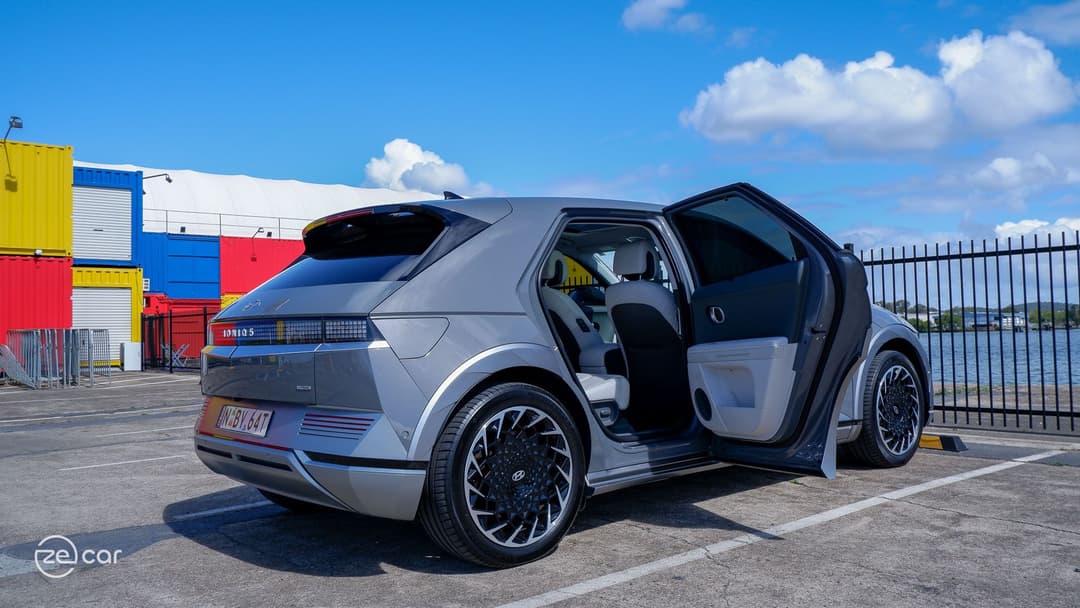 Hyundai Ioniq 5 mirror and rear door views
