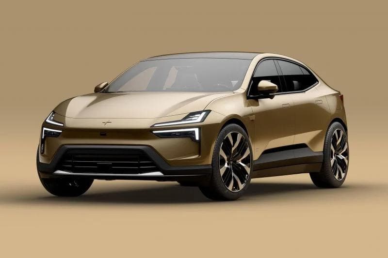 Polestar 4 in gold Polestar 4 in gold