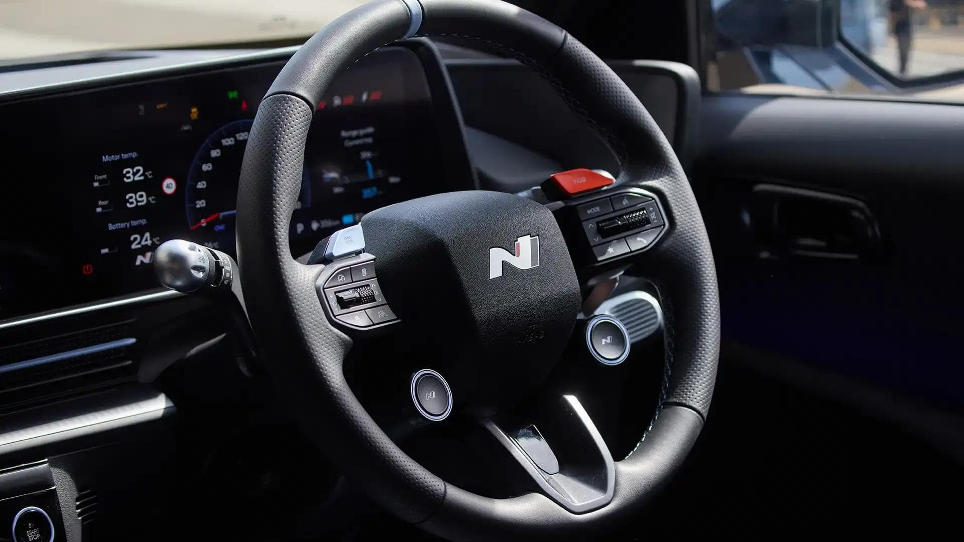 Hyundai Ioniq 6 N N Pasubio steering wheel with N1 and N2 buttons Hyundai Ioniq 6 N N Pasubio steering wheel with N1 and N2 buttons