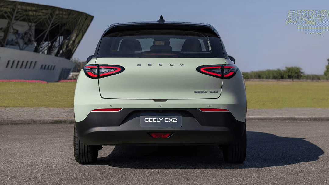 Geely EX2 compact electric hatchback side profile showing sleek design Geely EX2 compact electric hatchback side profile showing sleek design