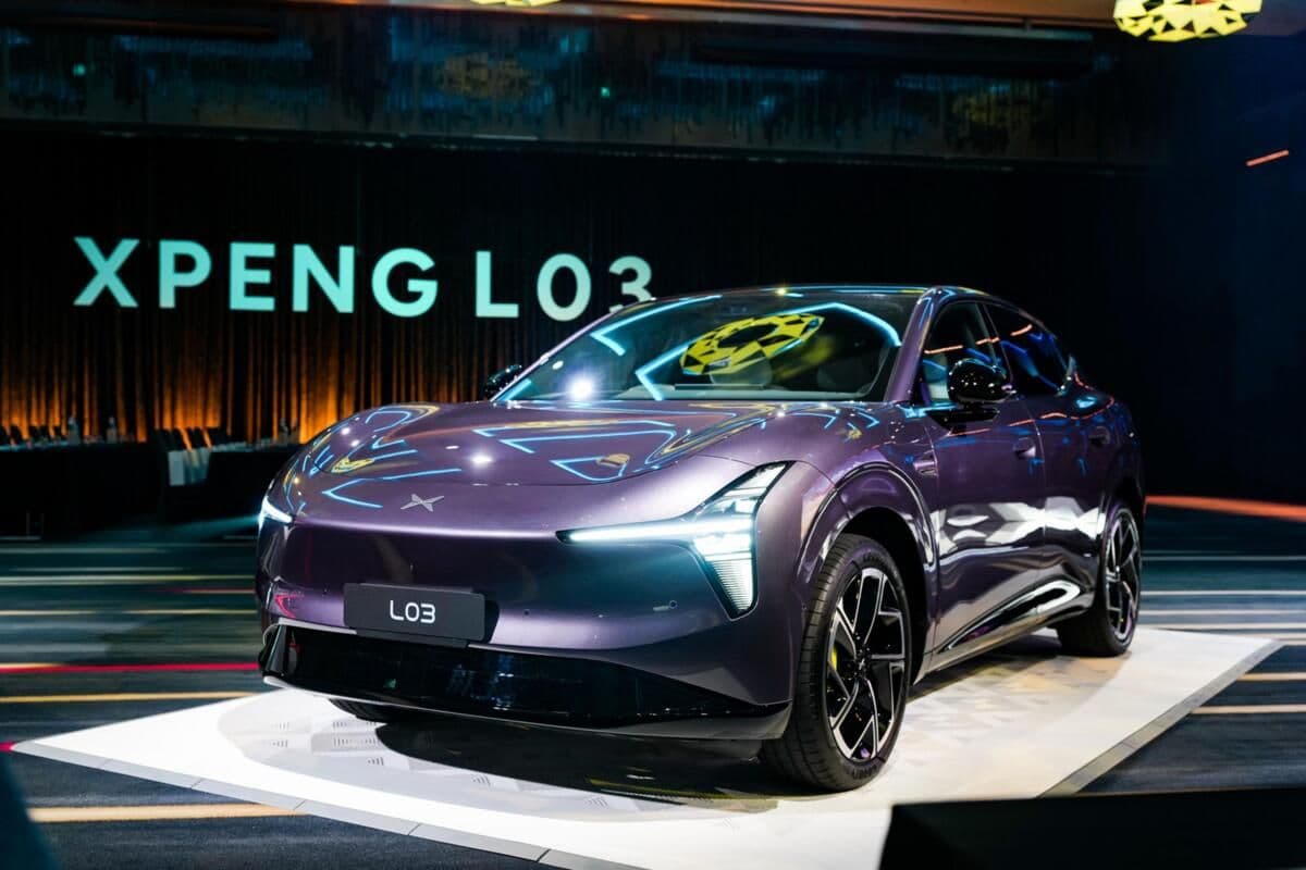 XPeng L03 displayed at its Australian reveal event XPeng L03 displayed at its Australian reveal event